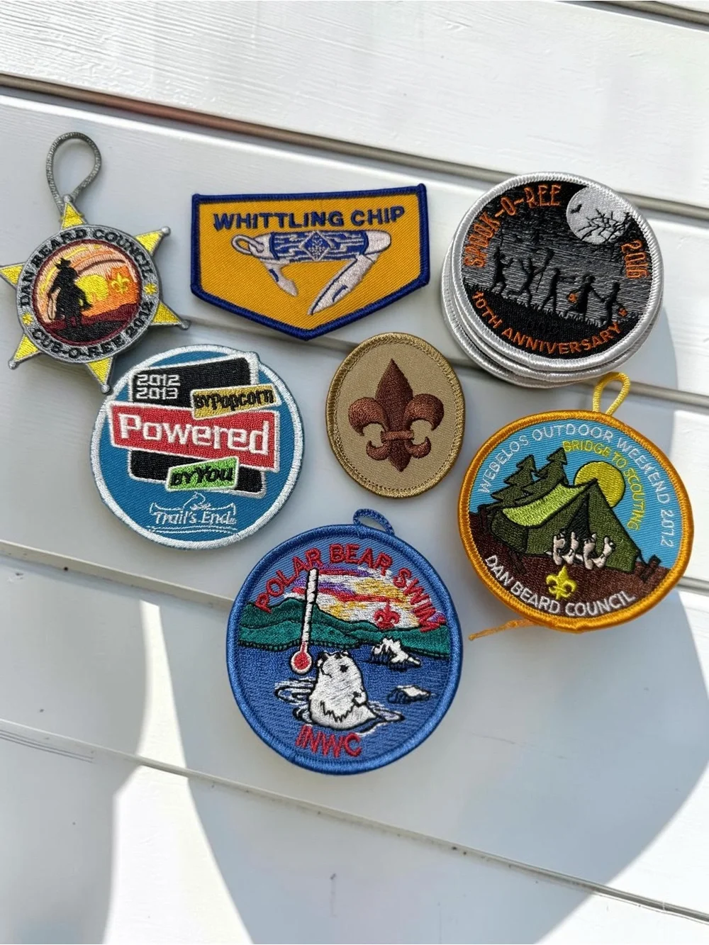 BSA Boy Scout Patch Lot 15+ pc Dan Beard Council Cub Scout Camping Patches